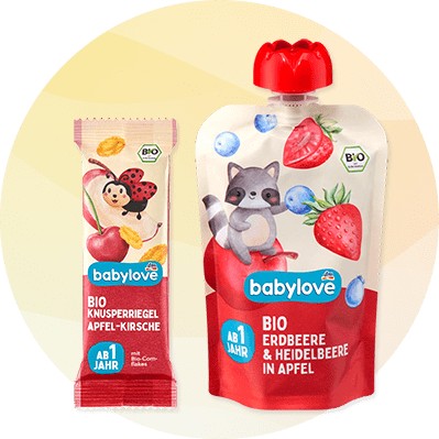 Пюре babylove био ягоди и боровинки в опаковка с капачка