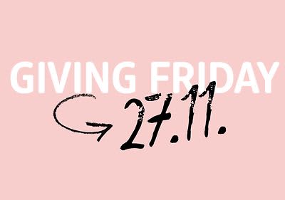 #GIVINGISTHENEWBLACK