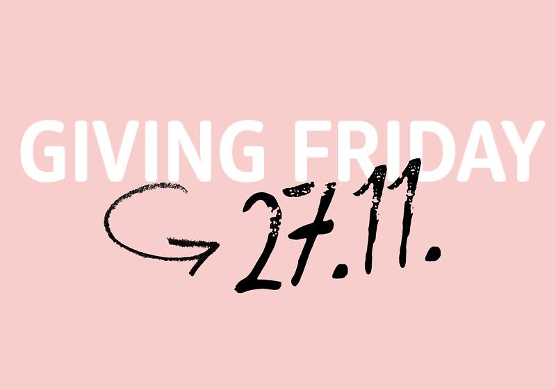 #GIVINGISTHENEWBLACK
