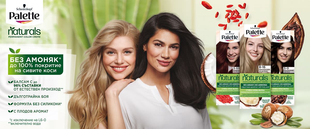 Новите Palette Naturals – грижовни и красиви
