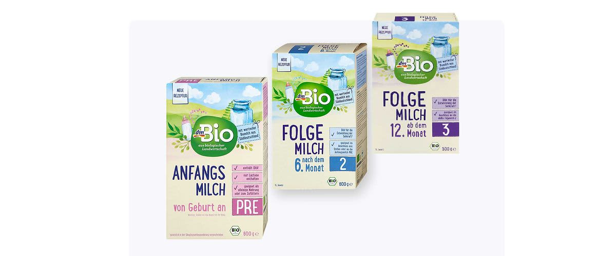 Рецептурни&nbsp;промени на dmBio млечни&nbsp;храни за бебета