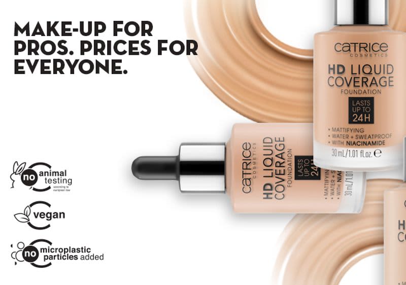 Течна пудра CATRICE HD Liquid Coverage