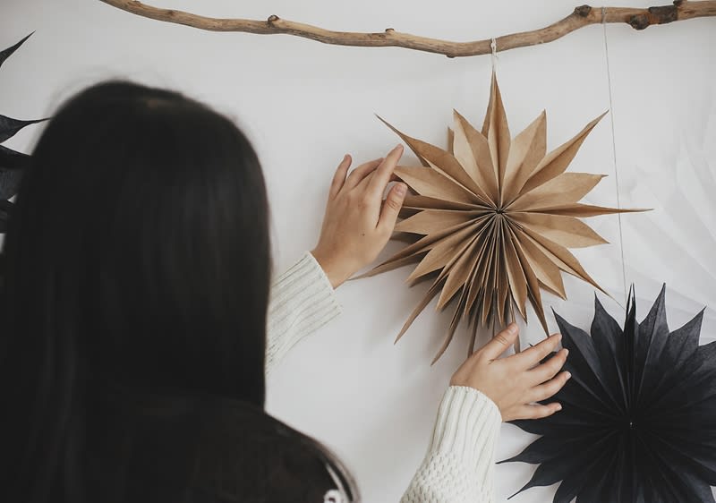 Ръчно изработени коледни звезди  