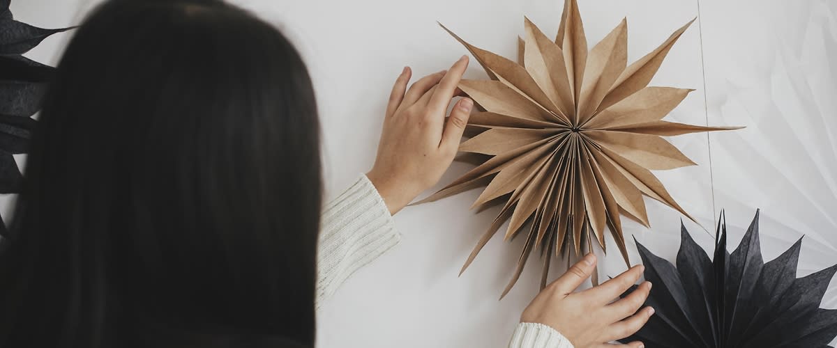 Ръчно изработени коледни звезди  