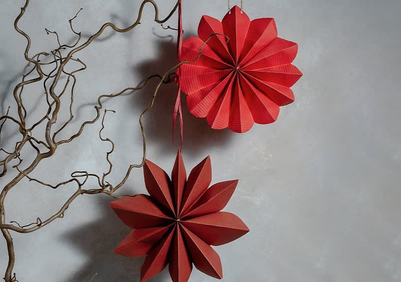 Ръчно изработени коледни звезди  