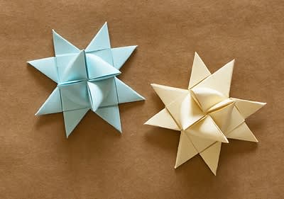 Ръчно изработени коледни звезди  