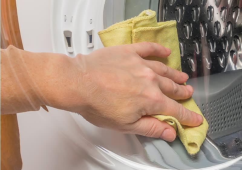 Waschmaschine wird gereinigt