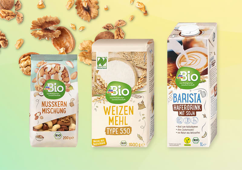 три продукта на марката dmBio