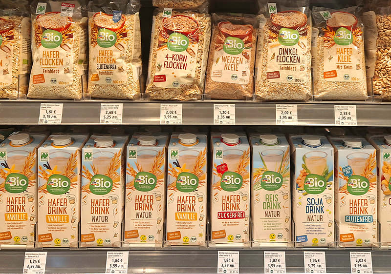 снимка на зелен етикет