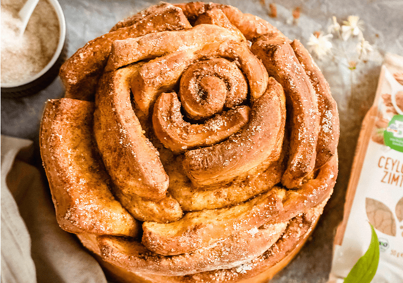 Süßes Kürbis-Zimt-Zupfbrot.