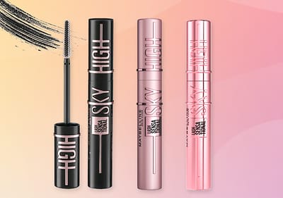 Спирала Maybelline Sky High в различни цветове и отворена четка