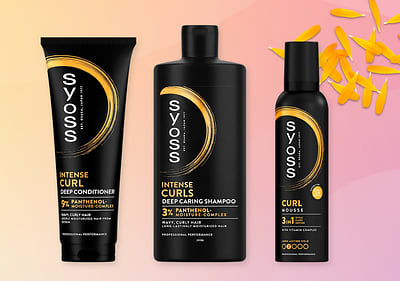 Syoss продукти за къдрава коса: балсам, шампоан и мус