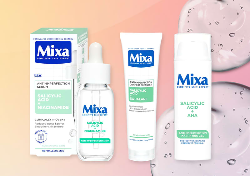 Продукти за грижа за кожата с салицилова киселина и ниацинамид