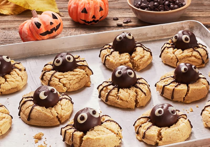 Halloween-Spinnen-Cookies