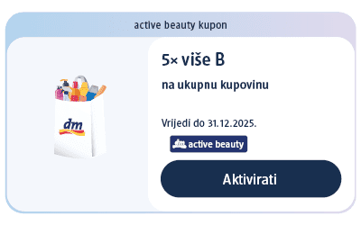 dm active beauty kupon za 5x više bodova na ukupnu kupovinu