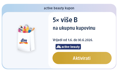 dm active beauty kupon za 5x više bodova na ukupnu kupovinu