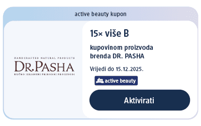 dm active beauty kupon za 15x više bodova kupovinom proizvoda brenda DR. PASHA