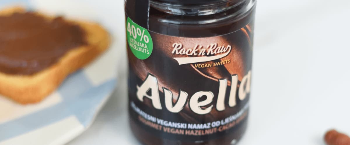 Rock'n'Raw - Avella Veganski namaz od lješnjaka i kakaa, 200 g