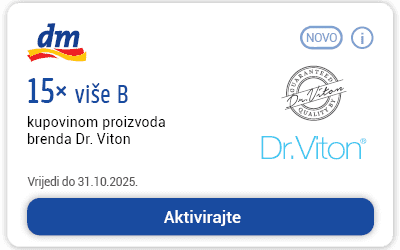 dm active beauty kupon za 15x više bodova kupovinom proizvoda brenda Dr. Viton