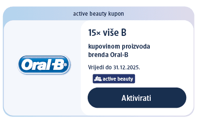 dm active beauty kupon za 15x više bodova kupovinom proizvoda brenda Oral-B