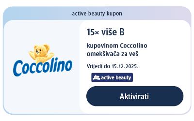 dm active beauty kupon za 15x više bodova kupovinom Coccolino omekšivača za veš
