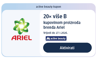 dm active beauty kupon za 20x više bodova kupovinom proizvoda brenda Ariel
