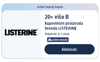 dm active beauty kupon za 20x više bodova kupovinom proizvoda brenda LISTERINE