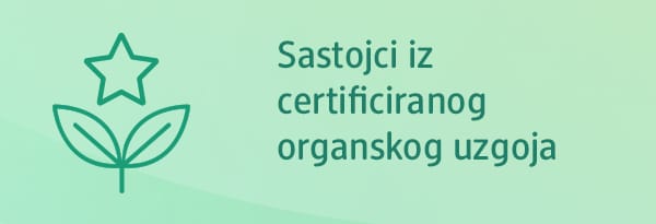 Sastojci iz certificiranog organskog uzgoja