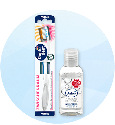 Dontodent četkice za zube i Balea antibakterijski gel za ruke