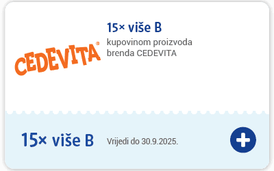 kupon: 15x više bodova kupovinom proizvoda brenda CEDEVITA