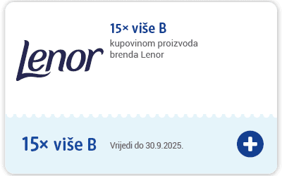 kupon: 15x više bodova kupovinom proizvoda brenda Lenor