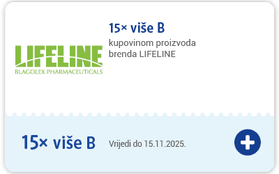 kupon: 15x više bodova kupovinom proizvoda brenda LIFELINE