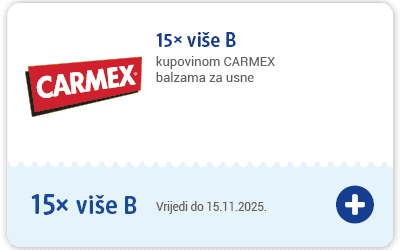 kupon: 15x više bodova kupovinom CARMEX balzama za usne