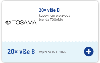 kupon: 20x više bodova kupovinom proizvoda brenda TOSAMA