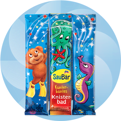 SauBär Pjenušava šarena kupka za djecu, 15 g