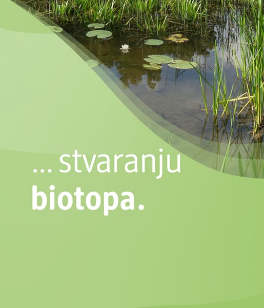 ... stvaranje biotopa