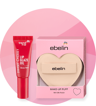 Lip glaze ulje i ebelin spužva za šminkanje