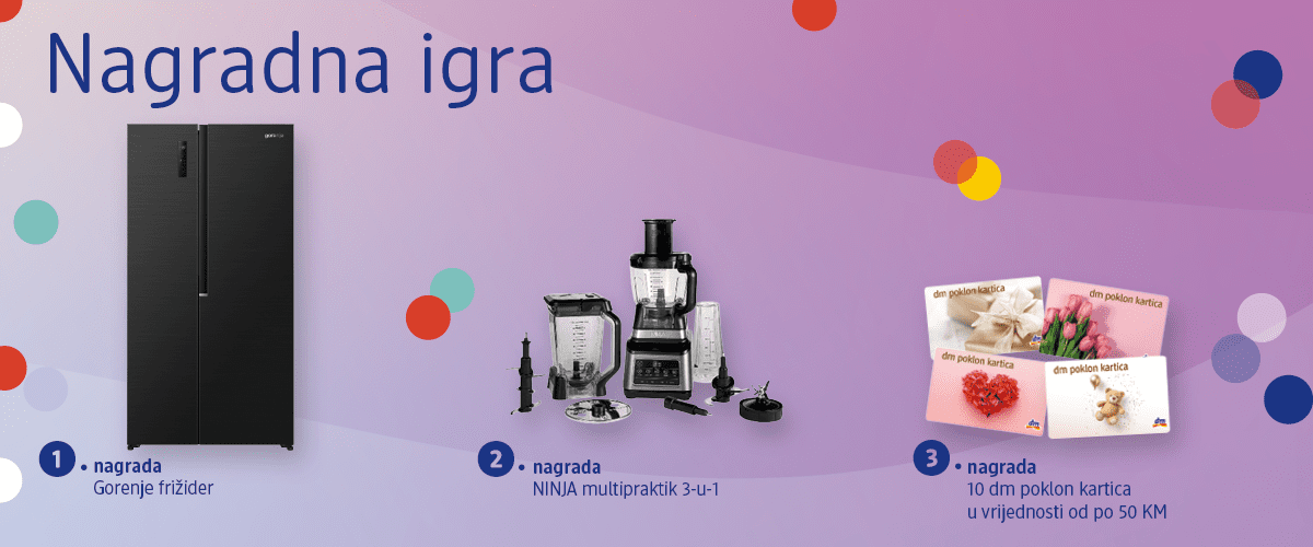 Dostupne nagrade u nagradnoj igri