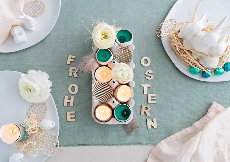 DIY uskrsna svijeća u ljusci jaja