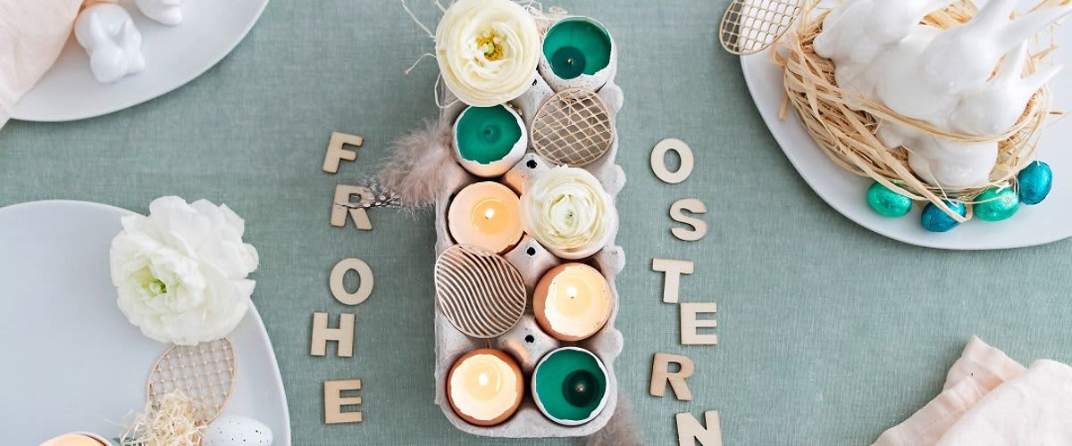 DIY uskrsna svijeća u ljusci jaja