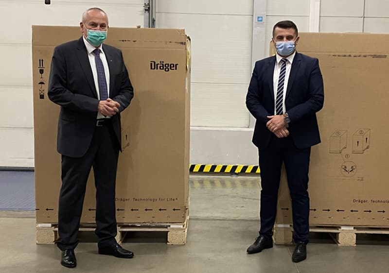 Ministarstvu civilnih poslova BiH uručena dva respiratora njemačkog proizvođača Dräger 