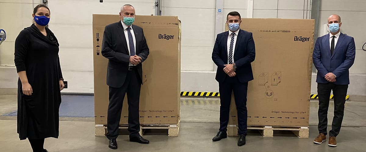 Ministarstvu civilnih poslova BiH uručena dva respiratora njemačkog proizvođača Dräger
