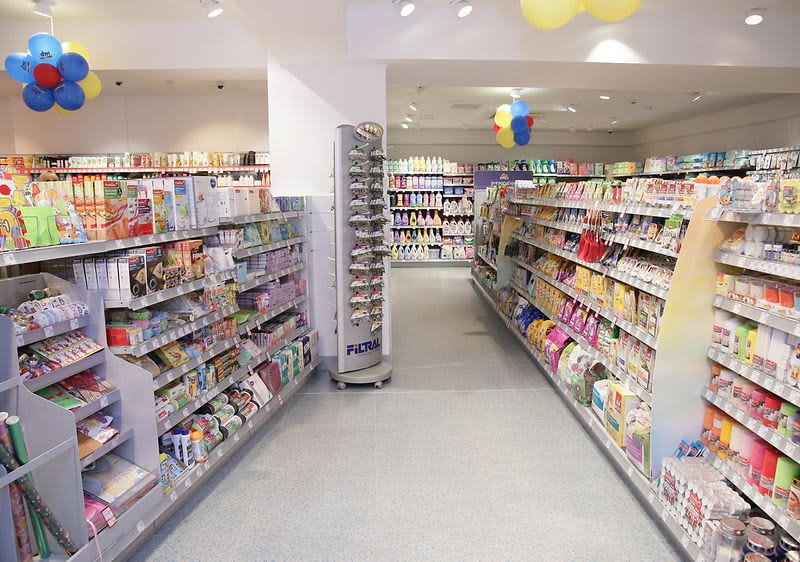 Jedna od dm prodavnica iznutra