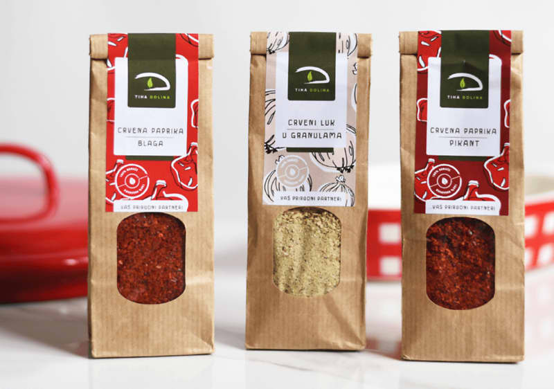 TIHA DOLINA Začini paprika pikant, paprika slatka i crveni luk, 50 g