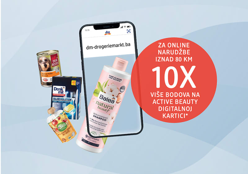 10x više bodova za online narudžbe iznad 80 KM