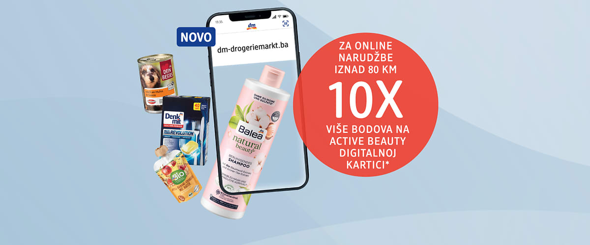 10x više bodova za online narudžbe iznad 80 KM