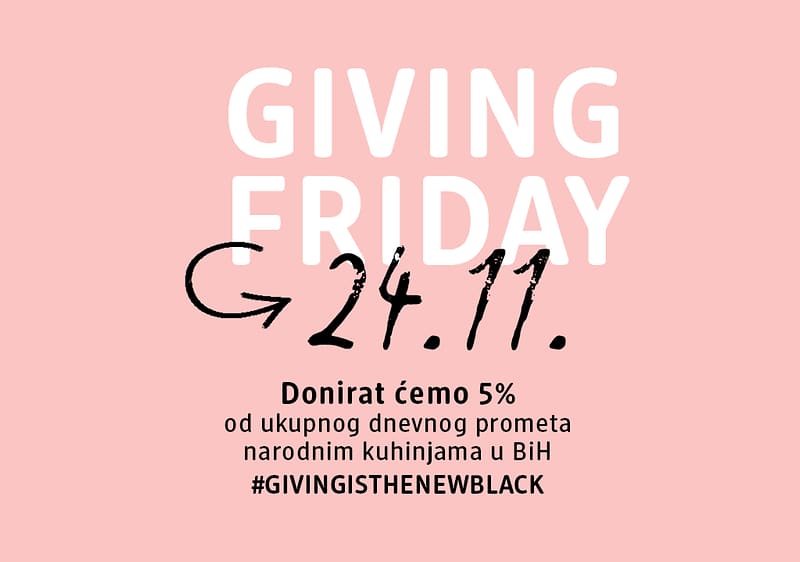 „GIVING FRIDAY“ – dm i ove godine pomaže rad narodnih kuhinja