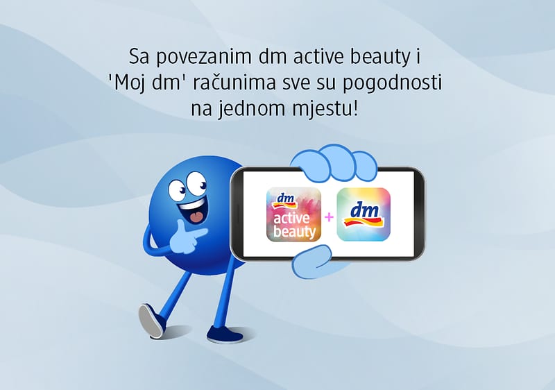 Povezivanje 'Moj dm' i dm active bauty računa