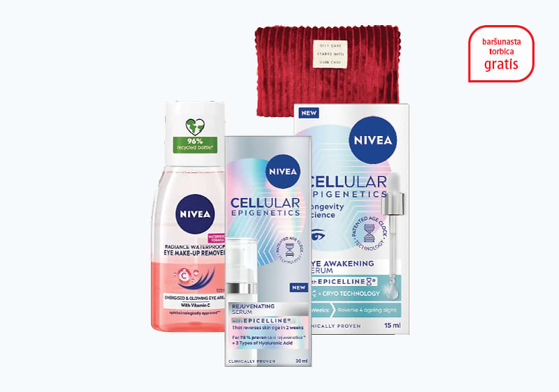 Nivea proizvodi za njegu lica uključujući micelarnu otopinu serum i kremu