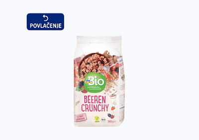 dmBio hrskave pahuljice, bobičasto voće, 500 g